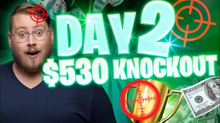 $530 KNOCKOUT DAY 2 | PokerStaples Stream