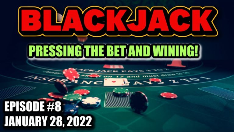 Blackjack in Vegas & Pressing the Bet! Side Bets & Winning Session