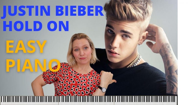 Hold On Justin Bieber piano tutorial – EASY TO PLAY!