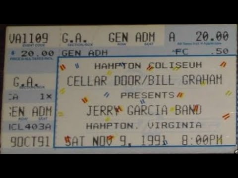 Jerry Garcia Band [1080p Remaster] Hampton Coliseum – Hampton Roads, Virginia November 9, 1991 [FOB]