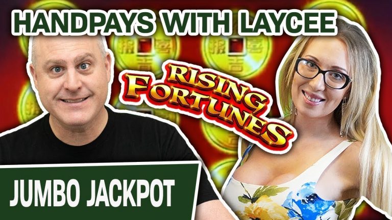 MULTIPLE HANDPAYS with BEAUTIFUL Laycee Rising Fortunes SLOTS for 40 MINUTES! | Raja Slots