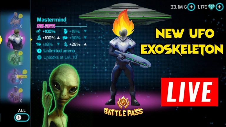 NEW ALIEN BATTLE PASS GANGSTAR VEGAS | NEW EXO MASTERMIND,UFO ALL ITEMS | NEW UPDATE VERSION 5.5.1E