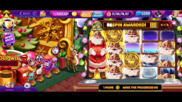 POP SLOTS SANTAS MERRY SPINS BONUS EPIC WIN SANTAS JACKPOT RUSH