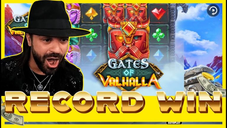 ROSHTEIN RECORD WIN ON GATES OF VALHALLA NEW GAME!!