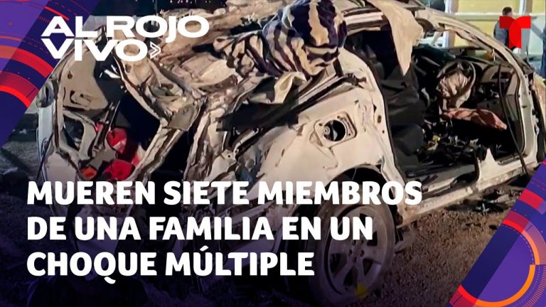 Siete miembros de una familia hispana mueren en accidente de tránsito