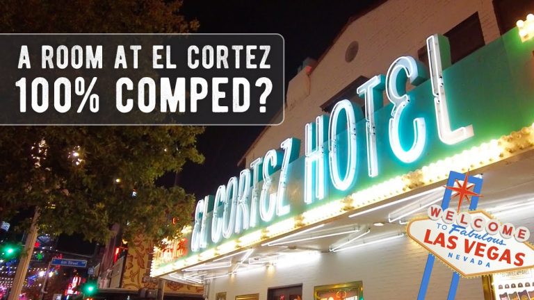 We Got 3 Comp Nights & NO RESORT FEES at El Cortez in Downtown Las Vegas | Check Out Our Room Tour!