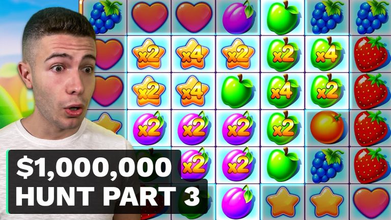 $1000000 BONUS HUNT OPENING – Part 3 76 Slot Bonuses – Wanted Dead or a Wild & Fruit Party