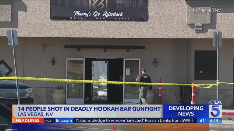 14 shot at Las Vegas hookah bar