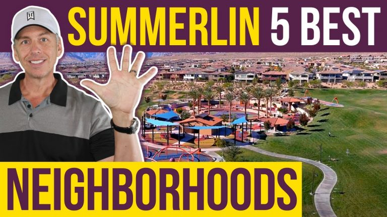 5 Best Neighborhoods in Summerlin Las Vegas Nevada