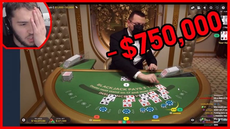 AdinRoss Loses $750,000 | High Stakes BlackJack