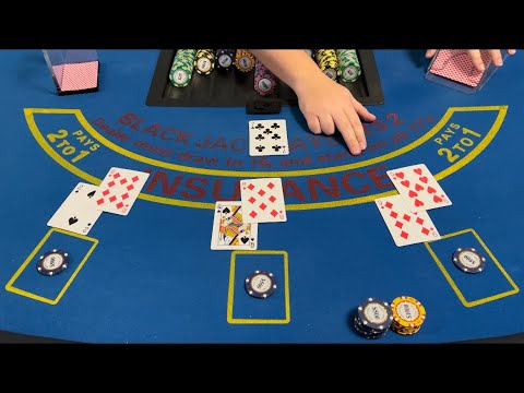 Blackjack | $10,000 Buy In | Super Intense Session Saved By Huge All In Bet!!