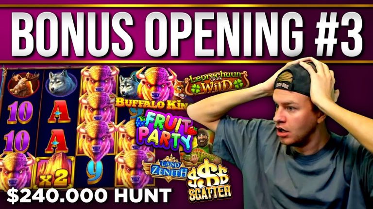 Bonus Hunt Highlights #3 – OUR BIGGEST BONUS HUNT EVER! $240.000 START