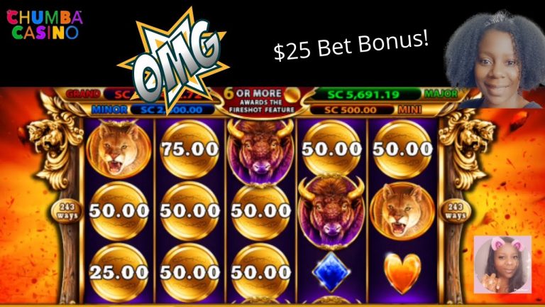 Chumba | Stampede Fury| $25 Bonus win! #Chumba #slots #nline #casino #bigwin #jackpot #Tampa #links