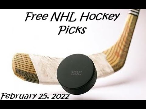 Free NHL Hockey Picks, February 25, 2022