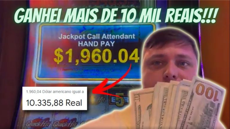 GANHEI UM JACKPOT DE 10 MIL REAIS NO CASSINO (HAND PAY)!!! Jogando em Vegas