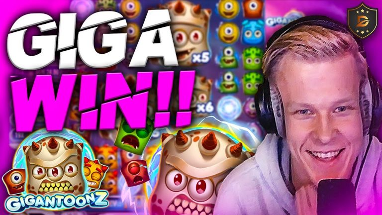 GIGA WIN on Gigantoonz!! BIG BONUS!!