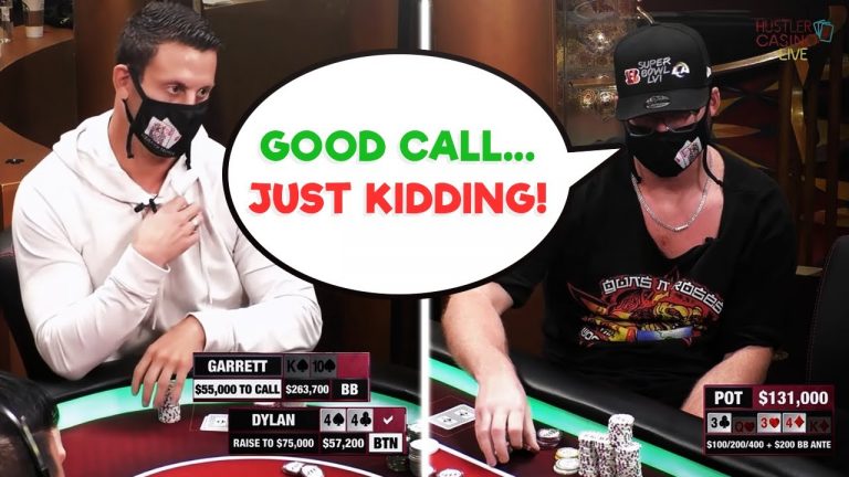 Garrett SLOW ROLLED in $200,000 POT! Is it Acceptable!?