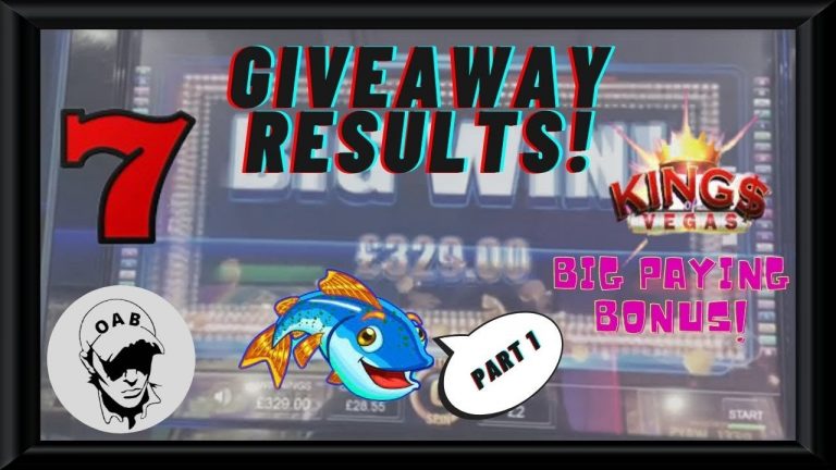 **Giveaway Results** & Huge Bonuses On Bars & 7s And Fishin’ Frenzy. Arcade Session – Part 1