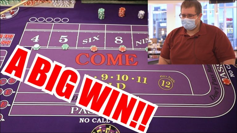 HUGE COME BACK 30 Roll Craps Challenge – WIN BIG or BUST #104