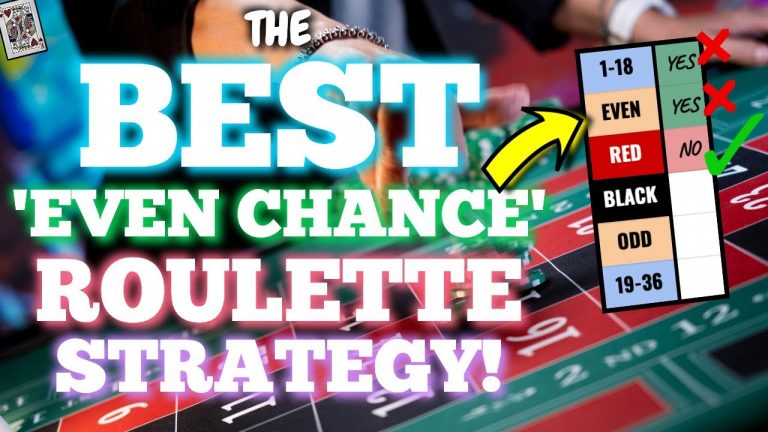 Here’s the BEST Roulette Strategy for EVEN CHANCE BETS (2022)