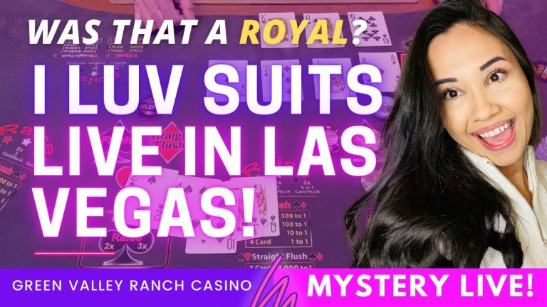 I LUV SUITS LIVE AT GREEN VALLEY RANCH CASINO! MYSTERY TABLE GAME IN LAS VEGAS!