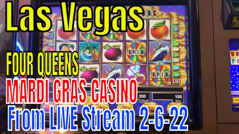 LAS VEGAS – Replay Loon Gambling – Mardi Gras Casino – Four Queens Casino – From LIVE STREAM 2-6-22