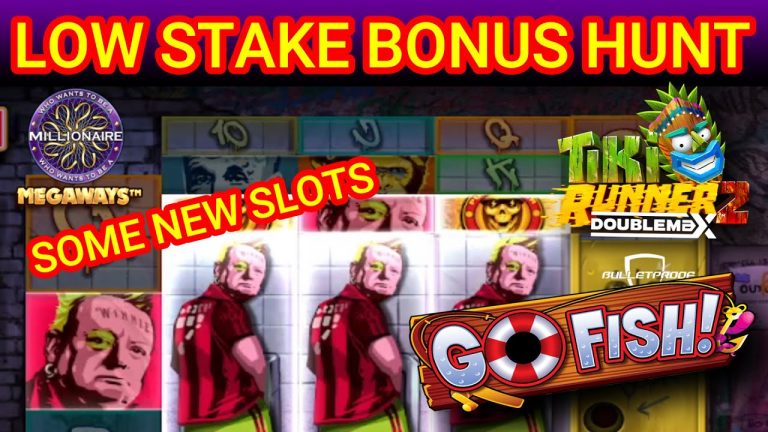 LOW STAKE SLOTS BONUS HUNT – SOME NEW SLOTS – SOME OLD AND OFCOURSE BANKIN BACON – DRAGON HORN