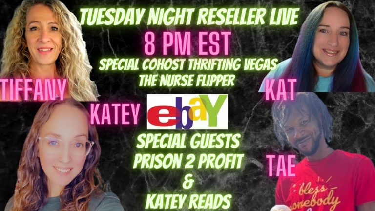 Live Reseller Show Chat The Nurse Flipper Co Host @Thrifting Vegas @Prison2Profit @KateyReads