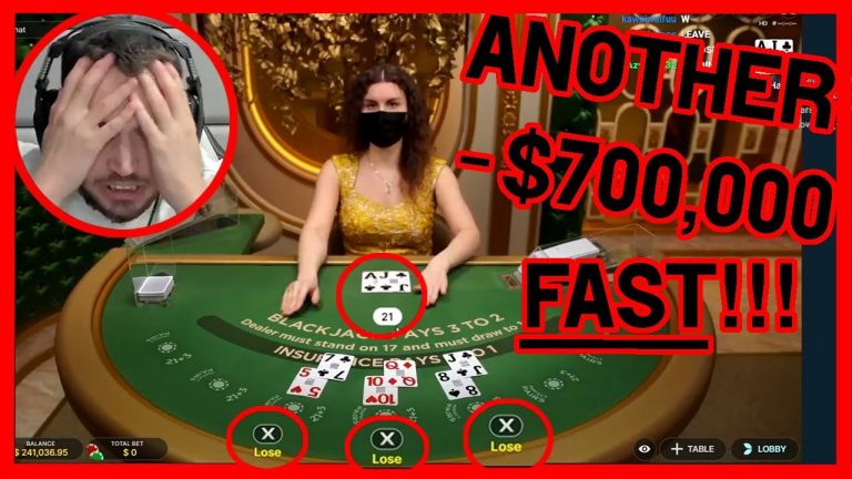 Losing ANOTHER $700,000 AdinRoss BlackJack