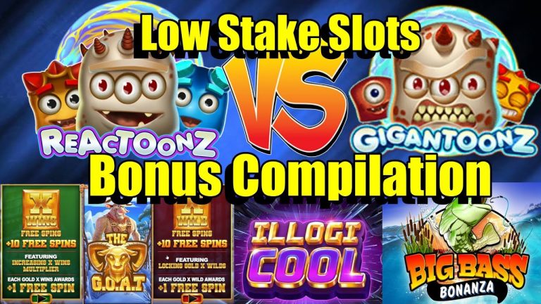 Low Stake Slots Bonus Compilation + Reactoonz Vs Gigiantoonz + Community BIG WINS!!