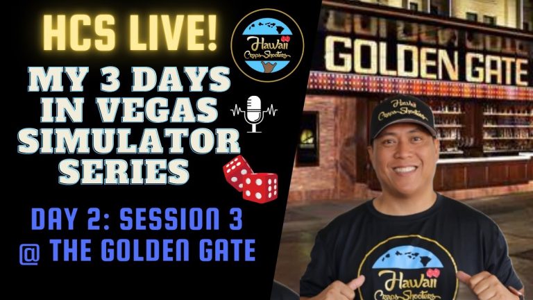 My 3 day Vegas Craps Sessions Simulator Series: Day 2 Session 3 @ The Golden Gate Casino