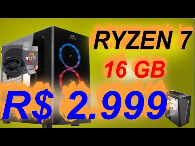 PC Gamer Redragon Arius AMD Ryzen 4700S, RGB, Radeon RX 550 2GB DDR5, 16GB GDDR6, SSD 256GB