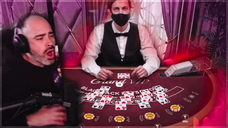 PUSHING MY LUCK ON A LIVE BLACKJACK SESSION