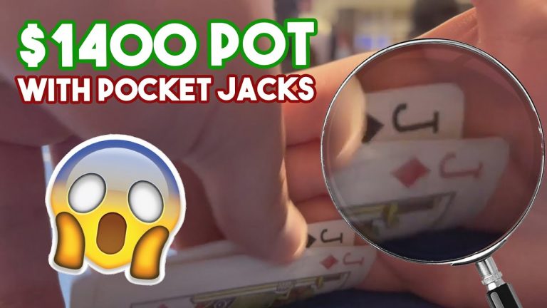 Pocket Jacks in a $1400 pot! | Poker vlog 2 at Wynn Resort, Las Vegas