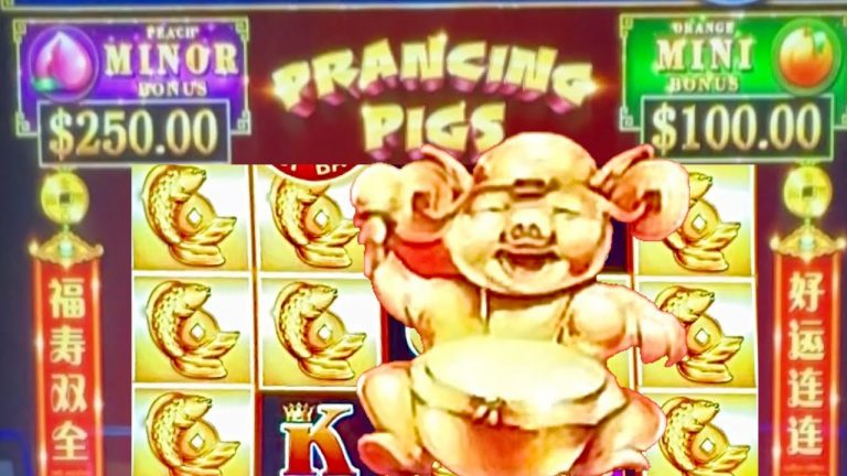 Prancing Pigs up to $17.40 Spins Big Win Slot Cash Out