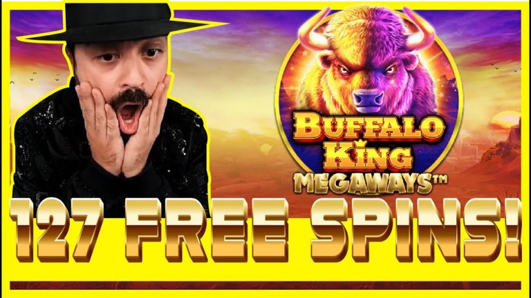 ROSHTEIN RECORD 127 FREE SPINS ON BUFFALO KING!!