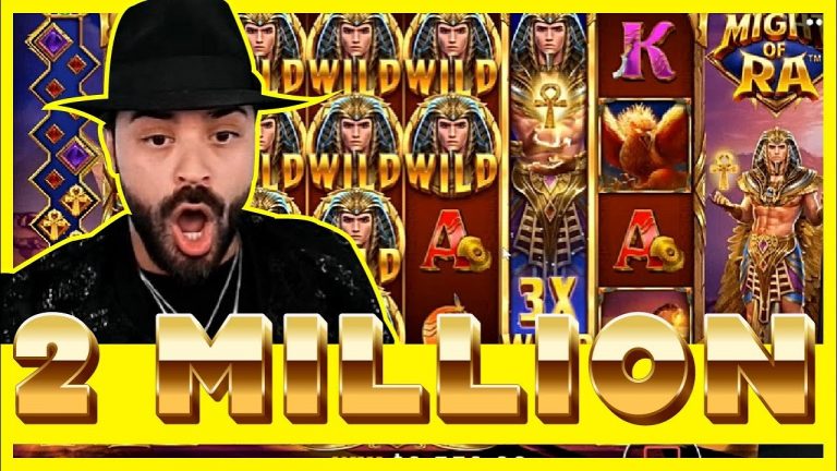 ROSHTEIN RECORD $2,000,000 MILION WIN ON MIGHT OF RA!! NEW SLOT