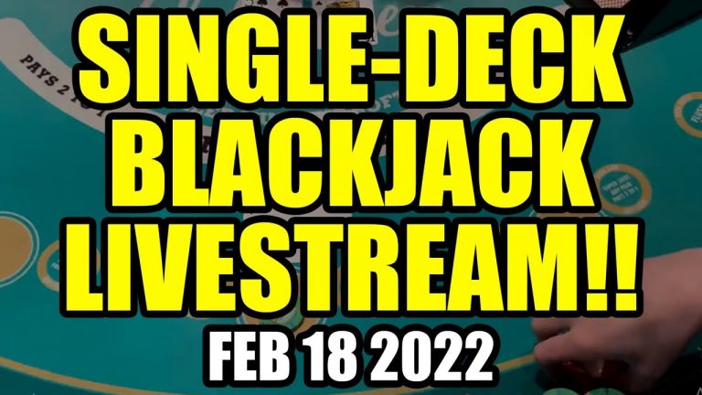 SINGLE DECK BLACKJACK! LIVE FROM LAS VEGAS!