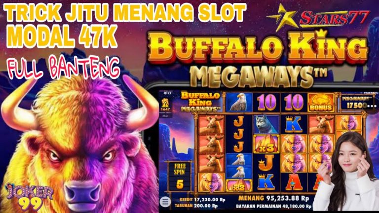 SLOT ONLINE GACOR HARI INI!! TRIK DAN POLA MODAL 47rb DI BUFFALO KING MG | PRAGMATIC PLAY #STARS77