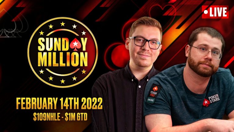 SUNDAY MILLION: $109 NHLE – $1M GTD! Hosted by Nick Walsh & Arlie Shaban PokerStars