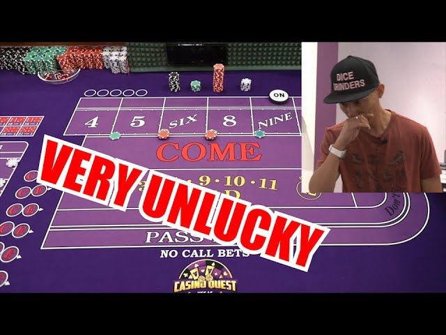 VERY UNLUCKY 30 Roll Craps Challenge – WIN BIG or BUST #98