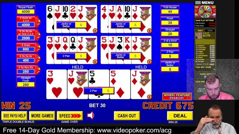 WIN A $50 AMAZON GIFT CARD! Video Poker Challenge – February 16, 2022