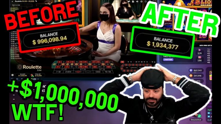 Winning $1,000,000 | $50,000 Bets | Roshtein Roulette