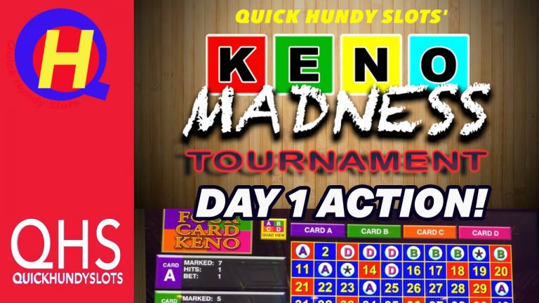 4-Card KENO! KENO MADNESS Tournament: DAY 1 #KENONATION