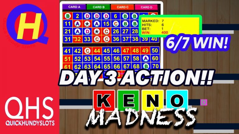 4-Card KENO! KENO MADNESS Tournament: DAY 3 #KENONATION