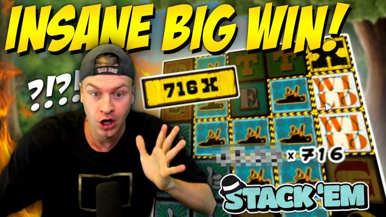 BIGGEST MULTIPLIER EVER? Huge Win on Stack ‘Em Slot!