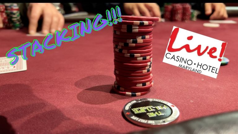 CASH Poker Vlog Stacking Chips at Live Casino Episode 148