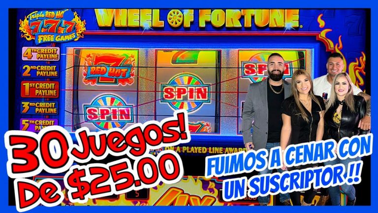 CENAMOS CON UN SUSCRIPTOR !! Woohoo 30 JUEGOS EN WHEEL OF FORTUNE & BONOS EN OCEAN PEARL