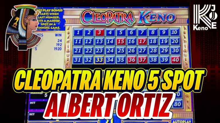 Cleopatra Keno 5 Spot Albert Ortiz