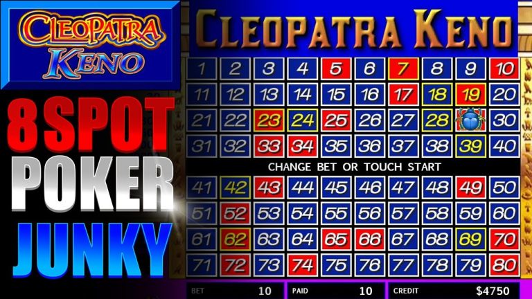 Cleopatra Keno 8 Spot Poker Junky